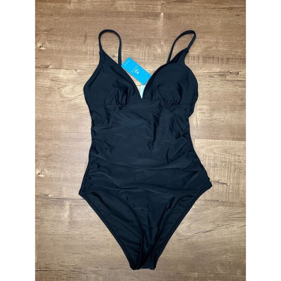 NWT Cupshe one piece Black Bathing Suit size Small - Picture 3 of 4